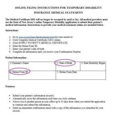 medical filing tutorial TDI
